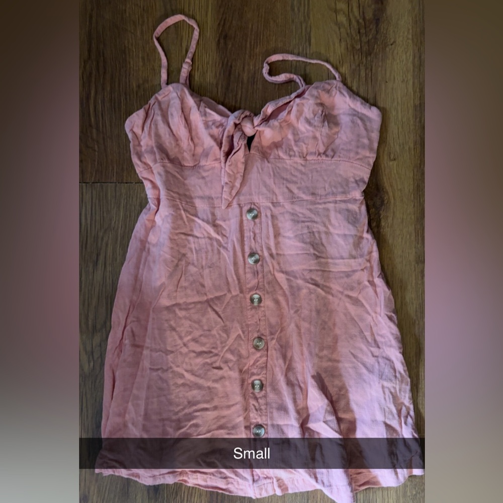 Pink Button-Down Dress